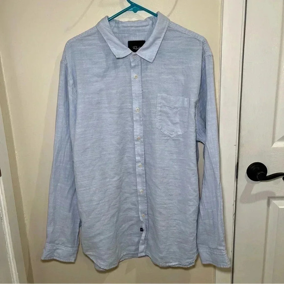 Rails Size XXL Wyatt Light Blue Buttondown Long Sleeve Shirt - Picture 5 of 9
